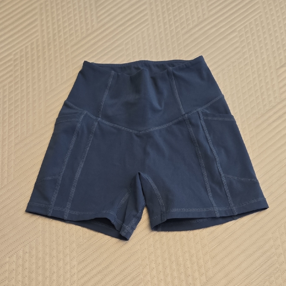 Women's Blue Athletic Shorts